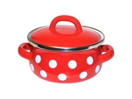 kastrol + poklice pr.10cm 0,5l PUNTÍK ČRV