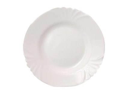 talíř hluboký skleněný CADIX 21,5cm BÍ