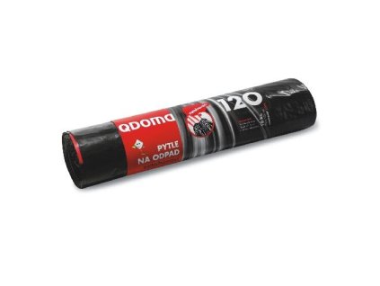 pytle na odpadky zatahovací 120l (10ks) 70x100cm ČER 35µ