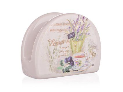 stojánek na ubrousky 10x8cm LAVENDER keramický