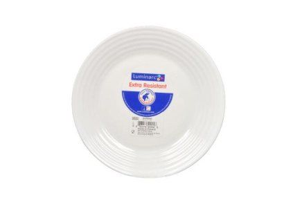 talíř dezertní skleněný HARENA 19cm BÍ
