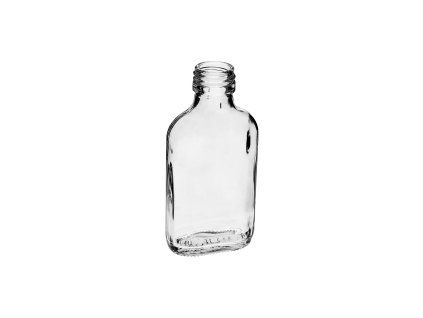 láhev placatka 100ml skleněná