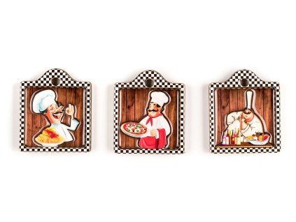 magnetky CHEFS (3ks) mix dekorů 35 22222