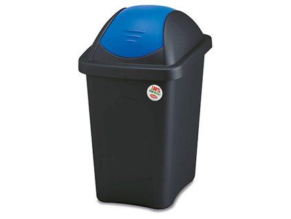 koš odpadkový výklopný MULTIPAT 30l obdél.ČER/MO víko PH