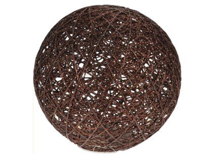 dekorace KOULE 20cm, kov., 20LED, s časovačem HN 35 22488