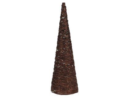 dekorace PYRAMIDA 40cm, kov., 20LED, HN 35 22489