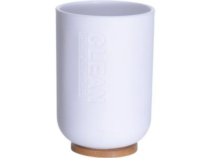 kelímek koupelnový pr.7x11cm, 300ml, PH BÍ/bambus 35 22667