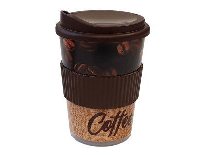kelímek s pítkem 0,25l, s manžetou, PH COFFEE