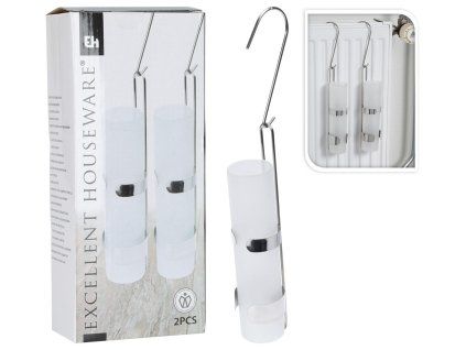 odpařovač na radiátor kulatý 325ml, sklo/nerez (2ks) 35 22755