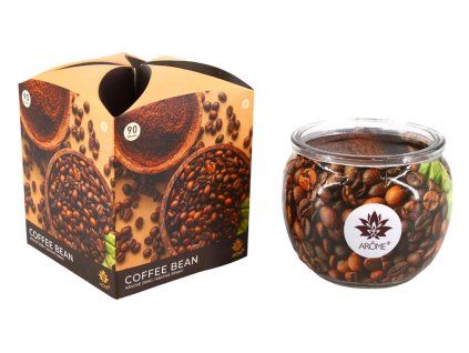 svíčka vonná sklo KÁVOVÉ ZRNO 90g (hoří 22hod)