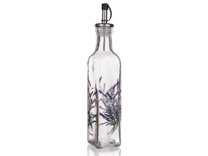láhev na olej/ocet 500ml LAVENDER skl., nálevka PH
