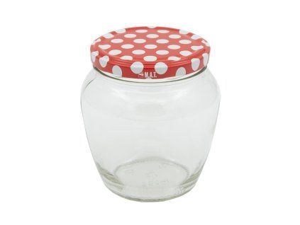 sklenice zavařovací  550ml TWIST 82 + víčka PUNTÍK (8ks)