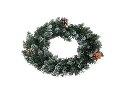 dekorace VĚNEC 40cm PVC ZE 35 23097