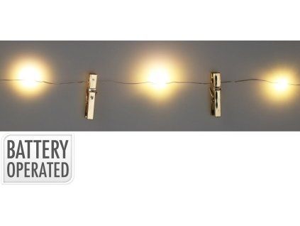 osvětlení vánoční  0,9m 20LED S KLIPEM (10ks) 35 23106