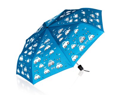 deštník 52cm skládací mění barvy MO autíčka 35 23118