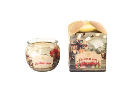 svíčka vonná sklo BRUSINKA & HŘEBÍČEK 90g (hoří 22hod)