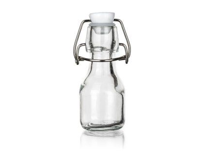 láhev s pákovým uzávěrem   70ml hranatá skleněná YARA