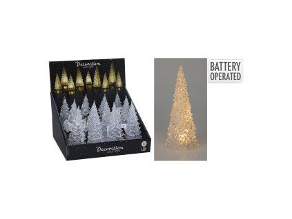 dekorace STROM LED 17x7cm akryl teplá BÍ 35 23734