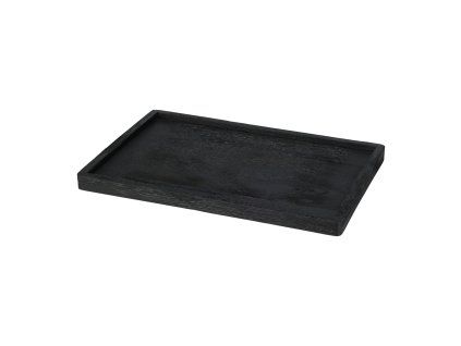 podnos dekorační 30x20x2,5cm dřevěný ČER 35 23743