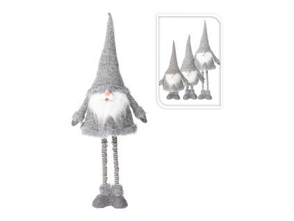dekorace SANTA 112cm teleskopické nohy STŘ/ŠE mix 35 23769