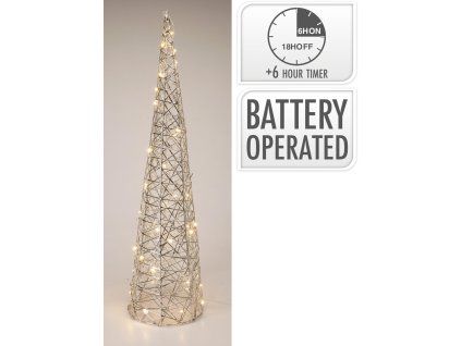 dekorace PYRAMIDA 60cm LED STŘ s časovačem 35 23773