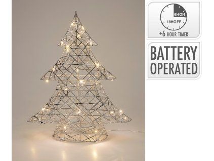 dekorace STROM 40cm LED STŘ s časovačem 35 23778
