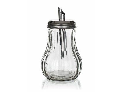 cukřenka dávkovací MONO 230ml sklo+nerez