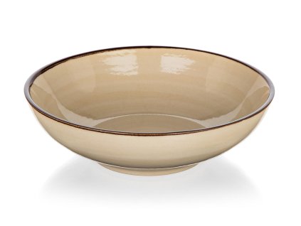 talíř hluboký 18cm PALAS keramický KRÉM