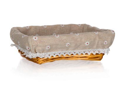 košík DAISY obdélník. 22x16x6,5cm proutěný
