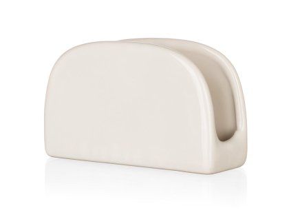 stojánek na ubrousky 11x7cm keramický řada NATURAL Ivory