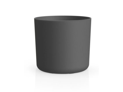 obal d14cm LORA antracit, matná, plast