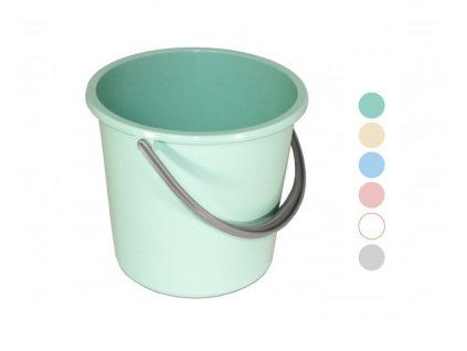 vědro  5l, hrdlo d22,5x20,5cm, mix barev, plast