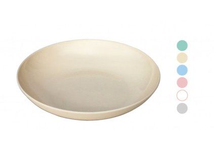 talíř d20cm hluboký, mix barev, plast