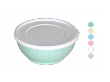 miska d12,6cm kompot+víko, 400ml, mix barev, plast