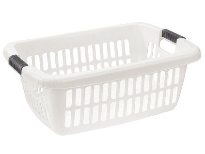 koš 40l na čisté pr., 65x44x24cm, AURORA, bílý, plast