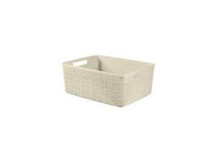 košík 27x20x11cm JUTE S, CURVER, béžový, plast