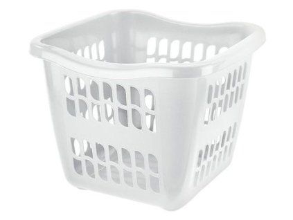 koš 25,7l na čisté pr. 39x39x30cm BRIO, bílý, plast