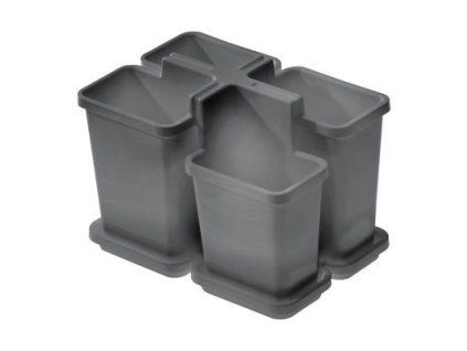 odkapávač příb. 16,4x11,2x12,5 cm, BELLA, šedý, plast
