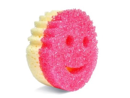houba SCRUB MOMMY růžová (v teplé vodě měkne)