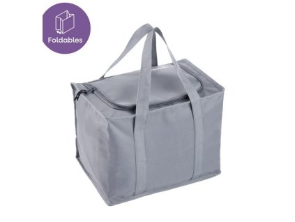 taška chlad. 15l, JOHANNA M, 31,5x22x22cm, graf.šedá, textil