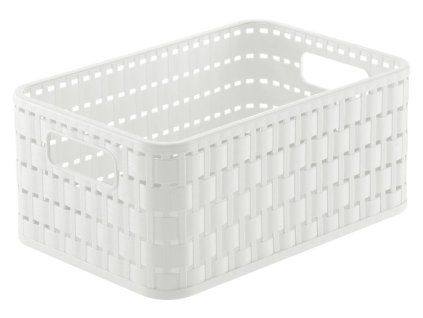 koš-box  4,0l bílý COUNTRY A 6, 23,7x15,8x10,8, plast