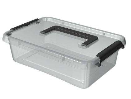 box  3,10l SIMPLE-1313, 29x20x8cm,rukojeť,transp.plast