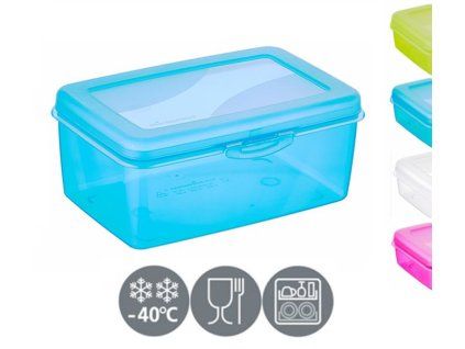 box  1,8l svačina MIX barev 19x12,8x8,0cm, klick, plast