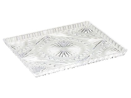 podnos 33x27x2,2cm, KRYSTAL, brus, plast