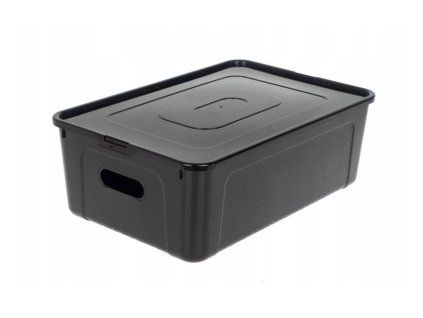box 12,5l+víko, otvory, 39x26x13, mix RASTR, MULTIBOX, plast