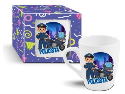 hrnek 340ml POLICISTA moto, dětský, DB, keramika