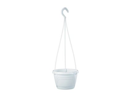 květ. d25cm závěs. LOGATO BÍLÝ lesk