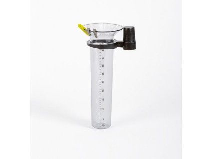 srážkoměr 26cm s časosběr.ukazat,držák, plast