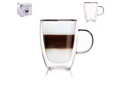 hrnek 300ml-1ks-2stěnný, d8, v.10,5cm, sklo