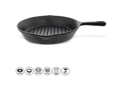 pánev d24cm grilovací LITINA